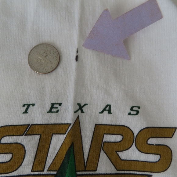 NHL Texas stars hockey tshirt signed XL white hanes tagless y2k - Picture 5 of 7